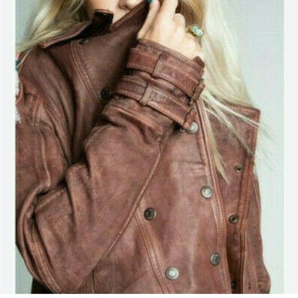 Free People Lambskin Leather Jacket Womens XS - Picture 5 of 5